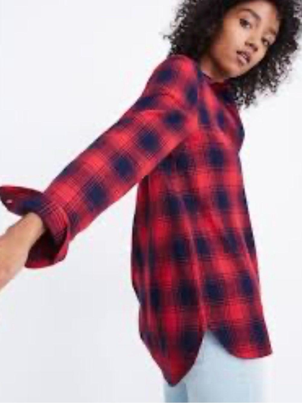 Madewell Button Down Flannel Size Medium M